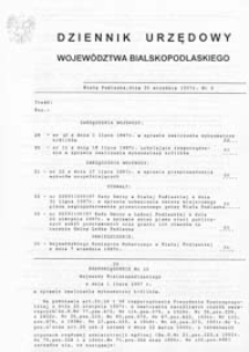 Dziennik Urzędowy Województwa Bialskopodlaskiego R. 23 (1997) nr 6