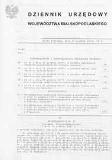 Dziennik Urzędowy Województwa Bialskopodlaskiego R. 23 (1997) nr 9
