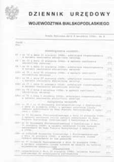 Dziennik Urzędowy Województwa Bialskopodlaskiego R. 24 (1998) nr 9