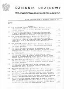 Dziennik Urzędowy Województwa Bialskopodlaskiego R. 24 (1998) nr 10