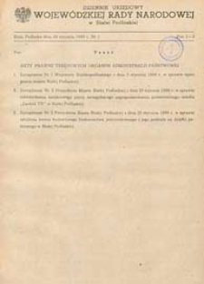 Dziennik Urzędowy Wojewódzkiej Rady Narodowej w Białej Podlaskiej R. 6 (1980) nr 1