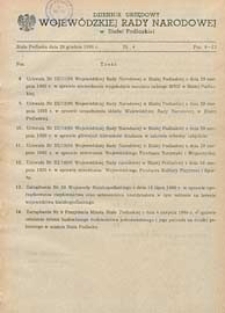 Dziennik Urzędowy Wojewódzkiej Rady Narodowej w Białej Podlaskiej R. 6 (1980) nr 4