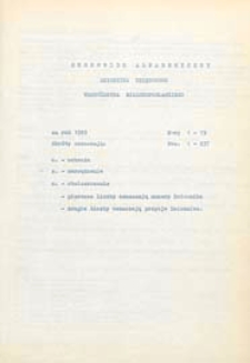 Dziennik Urzędowy Województwa Bialskopodlaskiego R. 15 (1989) skorowidz