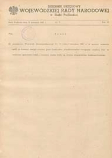 Dziennik Urzędowy Wojewódzkiej Rady Narodowej w Białej Podlaskiej R. 7 (1981) nr 6