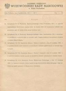 Dziennik Urzędowy Wojewódzkiej Rady Narodowej w Białej Podlaskiej R. 7 (1981) nr 7
