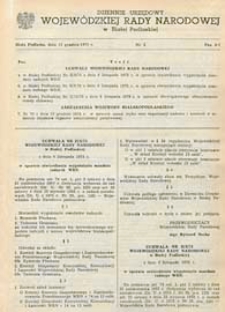 Dziennik Urzędowy Wojewódzkiej Rady Narodowej w Białej Podlaskiej R. 1 (1975) nr 2