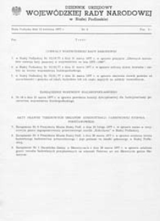 Dziennik Urzędowy Wojewódzkiej Rady Narodowej w Białej Podlaskiej R. 3 (1977) nr 2