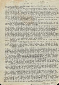 Protokół dotyczący ustalenia projektowanego obszaru administracyjnego i zabudowy miasta Terespola n. Bugiem