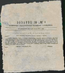 Dziennik Urzędowy Gubernii Lubelskiej 1853 nr 9 (dodatek)
