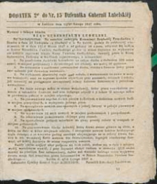 Dziennik Urzędowy Gubernii Lubelskiej 1847 (dodatek 2)