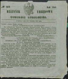 Dziennik Urzędowy Gubernii Lubelskiej 1847 nr 98