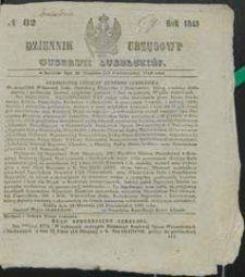 Dziennik Urzędowy Gubernii Lubelskiej 1848 nr 82