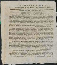 Dziennik Urzędowy Województwa Lubelskiego 1833 nr 30 (dodatek 2)