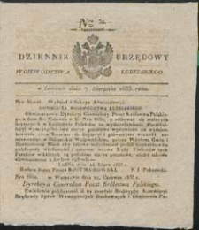 Dziennik Urzędowy Wojew&oacute;dztwa Lubelskiego 1833 nr 32
