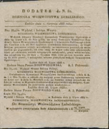 Dziennik Urzędowy Wojew&oacute;dztwa Lubelskiego 1833 nr 32 (dodatek)