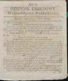 Dziennik Urzędowy Województwa Podlaskiego 1837 nr 6