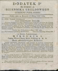 Dziennik Urzędowy Gubernii Podlaskiej 1837 nr 18 (dodatek 2)