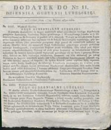 Dziennik Urzędowy Gubernii Lubelskiej 1840 nr 11 (dodatek)