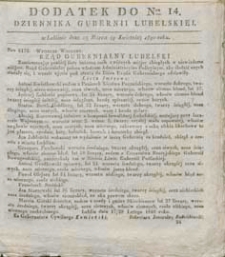 Dziennik Urzędowy Gubernii Lubelskiej 1840 nr 14 (dodatek)