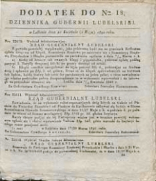 Dziennik Urzędowy Gubernii Lubelskiej 1840 nr 18 (dodatek)