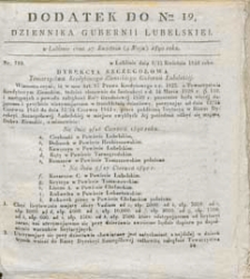 Dziennik Urzędowy Gubernii Lubelskiej 1840 nr 19 (dodatek)