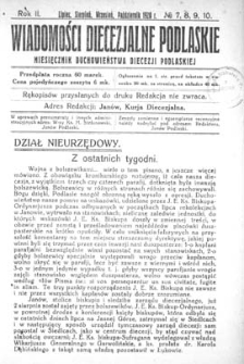 Wiadomości Diecezjalne Podlaskie R. 2 (1920) nr 7-10