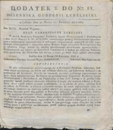 Dziennik Urzędowy Gubernii Lubelskiej 1840 nr 15 (dodatek 2)
