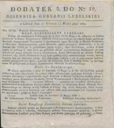 Dziennik Urzędowy Gubernii Lubelskiej 1840 nr 19 (dodatek 2)