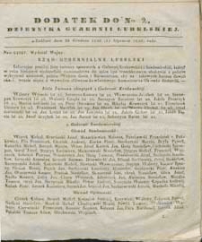 Dziennik Urzędowy Gubernii Lubelskiej 1840 nr 2 (dodatek)