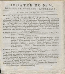 Dziennik Urzędowy Gubernii Lubelskiej 1840 nr 20 (dodatek)