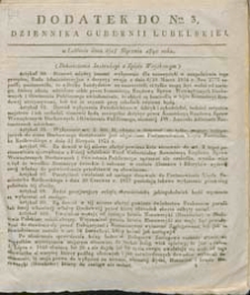 Dziennik Urzędowy Gubernii Lubelskiej 1840 nr 3 (dodatek)