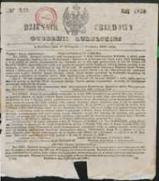 Dziennik Urzędowy Gubernii Lubelskiej 1850 nr 40