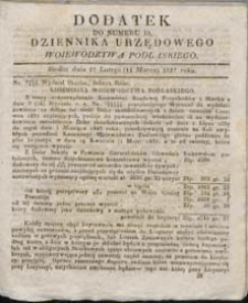 Dziennik Urzędowy Gubernii Podlaskiej 1837 nr 10 (dodatek)