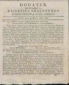 Dziennik Urzędowy Województwa Podlaskiego 1837 nr 11 (dodatek)