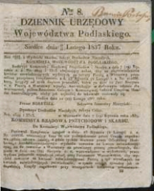 Dziennik Urzędowy Wojew&oacute;dztwa Lubelskiego 1837 nr 8