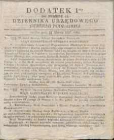 Dziennik Urzędowy Gubernii Podlaskiej 1837 nr 12 (dodatek 1)