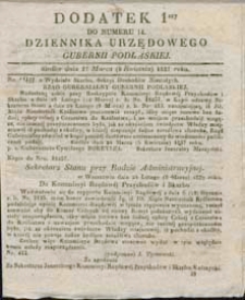 Dziennik Urzędowy Gubernii Podlaskiej 1837 (dodatek 1)