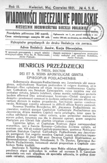Wiadomości Diecezjalne Podlaskie R. 3 (1921) nr 4-6