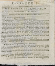 Dziennik Urzędowy Gubernii Podlaskiej 1837 nr 22 (dodatek 1)