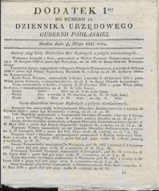 Dziennik Urzędowy Gubernii Podlaskiej 1837 nr 19 (dodatek 1)