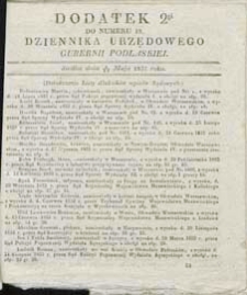 Dziennik Urzędowy Gubernii Podlaskiej 1837 nr 19 (dodatek 2)