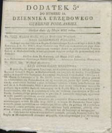 Dziennik Urzędowy Gubernii Podlaskiej 1837 nr 19 (dodatek 3)