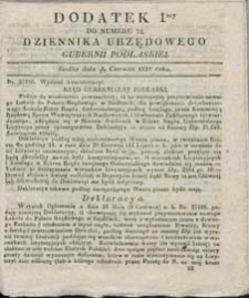 Dziennik Urzędowy Gubernii Podlaskiej 1837 nr 24 (dodatek 1)