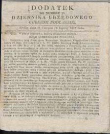 Dziennik Urzędowy Gubernii Podlaskiej 1837 nr 27 (dodatek)