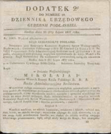 Dziennik Urzędowy Gubernii Podlaskiej 1837 nr 29 (dodatek 2)