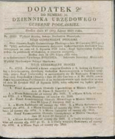 Dziennik Urzędowy Gubernii Podlaskiej 1837 nr 30 (dodatek 2)