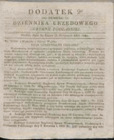 Dziennik Urzędowy Gubernii Podlaskiej 1837 nr 31 (dodatek 2)