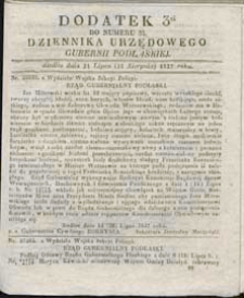 Dziennik Urzędowy Gubernii Podlaskiej 1837 nr 32 (dodatek 3)