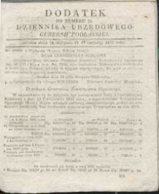 Dziennik Urzędowy Gubernii Podlaskiej 1837 nr 35 (dodatek)
