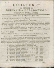 Dziennik Urzędowy Gubernii Podlaskiej 1837 nr 36 (dodatek 3)